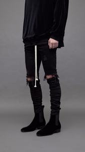 OEM自有品牌廉价紧身批量购买中国男士机车牛仔裤制造商中国03 - Product Image 4