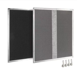 Filtre pour hotte aspirante Broan 37x32,5 cm en coton carbonisé dégraissant compatible avec BPSF3630 - Product Image 1