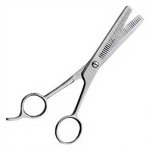 ASAP Ciseaux de coiffure professionnels personnalisés de haute qualité, en acier inoxydable mat, à lame émoussée, pour droitiers, à manche long, à double ébavurage pour texturisation des cheveux - Product Image 2
