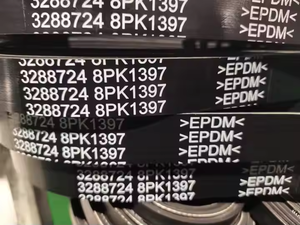 Courroie trapézoïdale nervurée EPDM pour <span class=keywords><strong>Volvo</strong></span> 8PK 4PK, courroie de distribution multi-nervures en caoutchouc, personnalisable OEM pour les industries agricoles - Product Image 1
