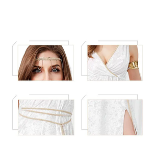 Blanco antiguo Medieval mitología personaje disfraz <span class=keywords><strong>de</strong></span> Halloween adulto diosa griega vestido Cosplay puesta en escena ropa <span class=keywords><strong>traje</strong></span> - Product Image 6