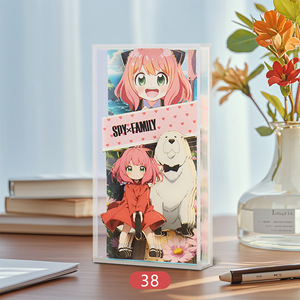 Anime Gạch 3D Tay Giấy Thủ Công Acrylic Anime Acrylic Hiển Thị Đứng Phim Hoạt Hình Phim Hoạt Hình Gạch Mù Hộp Pha Lê Khối Anime Thẻ Gạch - Product Image 3