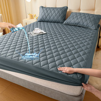 Protège-matelas imperméable matelassé anti-acariens, drap-housse en gros