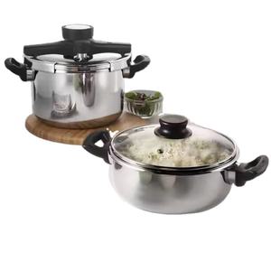 Casserole à pression en acier inoxydable haute performance avec grande capacité, couvercle vertical robuste en acier inoxydable, compatible lave-vaisselle - Product Image 2