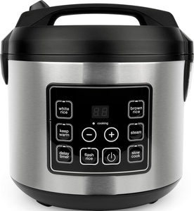 Stainless Multifunction Delux <b>Multi</b> Purpose Big Rice <b>Cooker</b> Commercial Cylinder Steel <b>Multi</b> Smart Rice <b>Cookers</b> - Product Image 1
