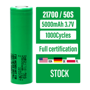 EU kho inr21700 SDI sam sung 21700-50S 5000mAh <span class=keywords><strong>lithium</strong></span> có thể sạc lại ion hình trụ Pin <span class=keywords><strong>Lithium</strong></span> Ion pin 45A 21700 - Product Image 2