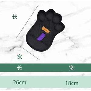ถุงมือกำจัดขนสัตว์เลี้ยงสำหรับแมวและสุนัข สีเทา ตาข่าย ไฟฟ้าสถิต อุปกรณ์กรูมมิ่งสัตว์เลี้ยง - Product Image 2