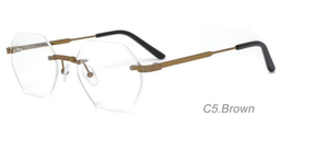 Kính mắt thời trang bán buôn, gọng kính kim loại không viền, khung kính mắt nam - Product Image 6