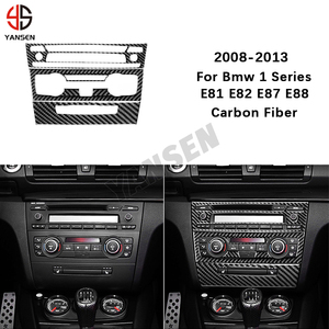 Autocollant de couverture de cadre d'aération de <span class=keywords><strong>console</strong></span> <span class=keywords><strong>centrale</strong></span> de style de voiture en fibre de carbone pour <span class=keywords><strong>BMW</strong></span> E87 Série <span class=keywords><strong>1</strong></span> E87 E82 E88 2008-2013 - Product Image 2