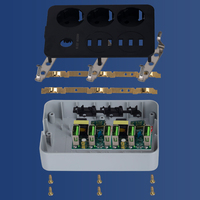 Multiprise EU multifonctionnelle avec interrupteur principal et prises de charge rapide QC3.0 PD