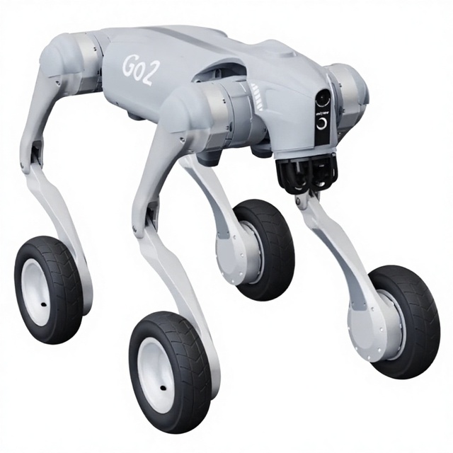 B2-W Industrial-Grade Wheeled-Legged Intelligent Robot Dog for Remote Inspection