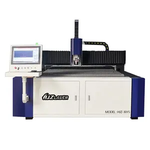 Hjz sản xuất giá 1000W 1500W CNC sợi kim loại máy cắt laser cho kim loại/thép không gỉ/đồng/Nhôm