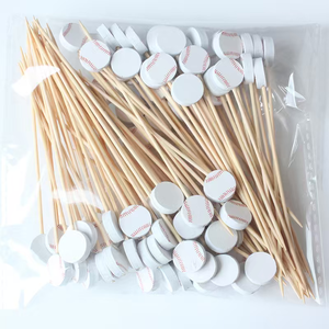 Palillos Decorativos para Cócteles <span class=keywords><strong>con</strong></span> Diseño de Balón de Fútbol para Fiestas y Eventos - Product Image 4