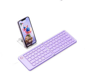 Teclado ultra Compacto Plegable Foldable Folding Wireless Portable Bluetooth Keyboard With <b>Stand</b> Holder for Travel - Product Image 1