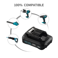 Batterie de perceuse sans fil rechargeable grande capacité 10,8 V 2 Ah, remplacement de batterie pour outils électriques sans fil