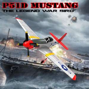 Volantex 76801 P51 PNP Avión de Combate Eléctrico sin Escobillas, Juguete de Avión Rc, Modelo de Avión de Combate de <span class=keywords><strong>Control</strong></span> Remoto de Espuma EPO - Product Image 3