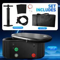 Baignoire à glace gonflable portable en PVC pour la récupération physique en plein air