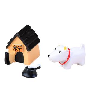 Ensemble de <span class=keywords><strong>trois</strong></span> figurines de chiots et de porcelets de <span class=keywords><strong>dessin</strong></span> <span class=keywords><strong>animé</strong></span>, micro-paysage, petites décorations, artisanat en résine - Product Image 1