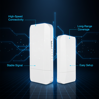 Jembatan Nirkabel Jarak Jauh untuk CCTV Dual Band 900Mbps 5KM IP65 Tahan Air Luar Ruangan dengan Kit POE 24V Produsen Industri IoT