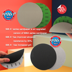 Vibratite 6 pouces carbure <span class=keywords><strong>de</strong></span> silicium <span class=keywords><strong>papier</strong></span> abrasif humide/sec étanche <span class=keywords><strong>papier</strong></span> <span class=keywords><strong>de</strong></span> sable disque abrasif pour bois métal polissage - Product Image 5