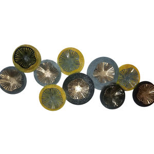 Cercles en métal, SCULPTURE multicolore abstraite, décoration de la maison, pour salon, chambre à coucher, couloir - Product Image 5