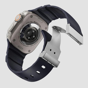 สายนาฬิกาซิลิโคนรุ่นใหม่สำหรับ Apple Watch S10 11 46 มม. Ultra 49 มม. SE 44 มม. พร้อมตัวล็อคแม่เหล็กแบบถอดเร็ว - Product Image 1