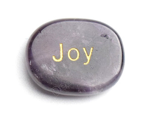 Pierres de mots inspirantes gravées, cristaux de guérison ovales Ueven, pierres de poche de bonheur pour mots positifs - Product Image 5