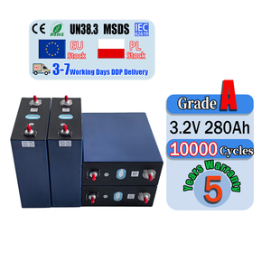 Stock UE Entrepôt Pologne DDP Grade A 3.2V 315Ah 280Ah Cellule de batterie LiFePO4 prismatique Lithium-ion pour stockage d'énergie solaire - Product Image 1