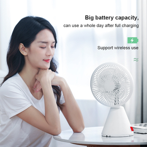 Ventilateur de table portable rechargeable par USB 8000 mAh, hauteur réglable, avec design pliable et télescopique robuste - Product Image 2