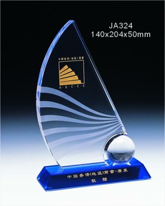 Gran oferta, nueva forma de vela, placa de cristal transparente en blanco personalizada, logotipo personalizado, trofeo de cristal, premio de cristal para regalos corporativos - Product Image 3