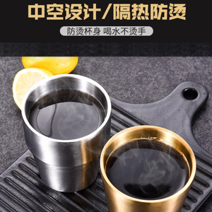 Vaso de Acero Inoxidable de Doble Pared 304, Estilo Coreano, para Fiestas - Product Image 5