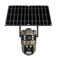 Caméra de sécurité solaire 4G AOV, vision nocturne couleur, étanche IP66, audio bidirectionnel, détection de mouvement, surveillance extérieure