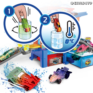 Estacionamiento de Juguete con Pista y Lavadero de Autos para Niños con 2 Autos de Aleación - Product Image 5
