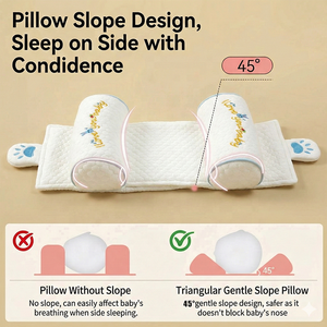 Almohada con Forma de Cabeza Personalizada para Bebés de 0 a 12 Meses, Ancho Ajustable, Algodón Transpirable con Relleno de Mijo Natural - Product Image 2