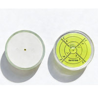 Niveau à bulle circulaire de haute précision 50x10mm avec division 5'/6', niveau à bulle vert pour la topographie, la machinerie et le nivellement des camping-cars