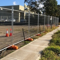Schwerlast-Wärmebehandelter Temporärer Bauzaun 2,1x2,4m Verzinkter Stahl mit 3D-Modellierung für Melbourne Sydney Baustellen