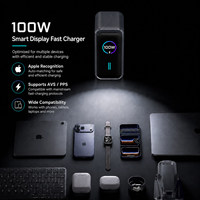 Cargador de Teléfono Inteligente KYT 100W Gan Ai con Pantalla LED Digital