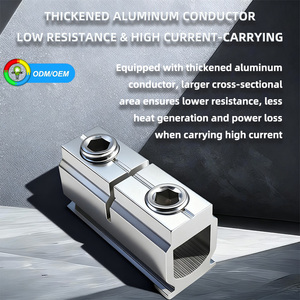 Ô tô 220A Din Rail vít khối thiết bị đầu cuối-6-way nhựa nhà ở 5-10 AWG nhôm địa chỉ liên lạc 1-<span class=keywords><strong>Pole</strong></span> - Product Image 3