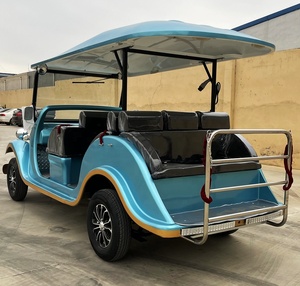 Blanc Big Park Tourisme Voiture Classique Rétro Campus sportif Voiture de golf électrique à trois rangées <span class=keywords><strong>Cabriolet</strong></span> Voiture Classique <span class=keywords><strong>Cabriolet</strong></span> - Product Image 3