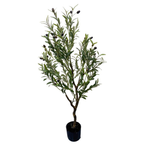 Thiết kế mới bán buôn ô liu lớn trang trí sân vườn Petite plantes vertes artificielles cây nhân tạo arvores văn phòng thủ công mỹ nghệ - Product Image 4