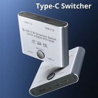 Conmutador KVM Bidireccional Tipo-C 3.1 2-en-1 con Interfaces USB-C y Thunderbolt 3