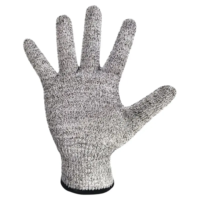 Seviye 5 kesim dayanıklı örgü bilek eldiven el koruma mutfak açık Yard iş kesme dayanıklı eldiven