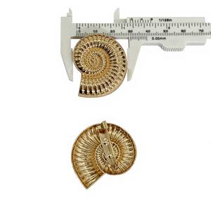 Großhandel Metall-Goldbroschen: Modische Seestern- und Muschelform-Broschen aus Zinklegierung, goldene Anstecknadeln - Product Image 6