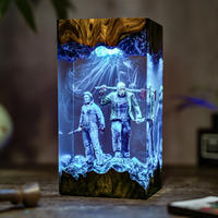 Lampe en résine Art Déco Halloween Michael et Jason, personnalisée, décoration d'intérieur, cadeau unique, haute qualité, produit transfrontalier à succès
