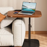 Erhöhter Mini-Couchtisch für Zuhause, Bewegliches Wohnzimmermöbel mit Sideboard für Esszimmer, Wohnzimmer, Sofa oder Balkon