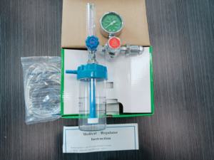 Inhalador de gas de fábrica OEM Cga540 inhalador regulador de oxígeno médico con humidificador - Product Image 3