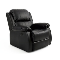 Fauteuil inclinable électrique et manuel en cuir moderne à siège unique pour personnes âgées - Fabricant de mobilier commercial en gros