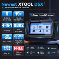 Für D5X 2026 Neues Modell 5-System-Diagnose + Spezialfunktionen Kostenlose Updates Unterstützt CAN FD/FCA OLIVER Fahrzeugkompatibilität