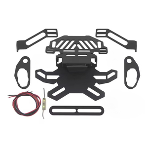 Support de plaque d'immatriculation arrière pliable court modifié pour <span class=keywords><strong>Suzuki</strong></span> GSX250R Spring Breeze 250SR <span class=keywords><strong>Ninja</strong></span> 400 Race <span class=keywords><strong>250</strong></span> - Product Image 4