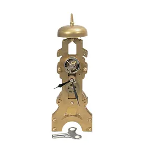 陀飞轮抛光黄铜机械插入钟表机芯，用于古董钟表收藏更换